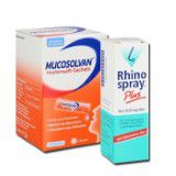 Rhinospray plus  +  Mucosolvan Hustensaft-Sachets Spar-Paket
